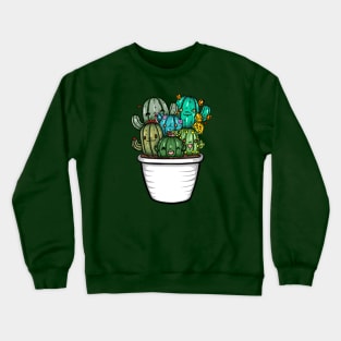 Succulent Family Illustration Crewneck Sweatshirt